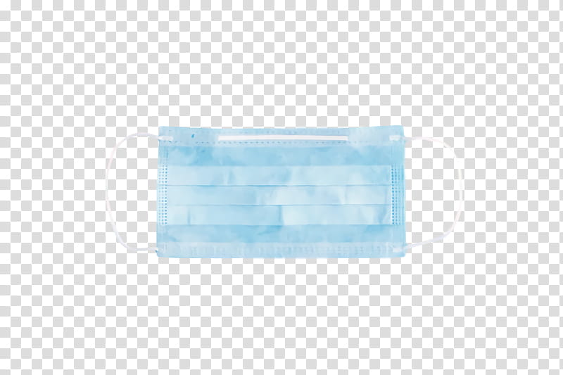 surgical mask medical mask COVID19, Coronavirus, White, Blue, Aqua, Turquoise, Rectangle, Ice transparent background PNG clipart