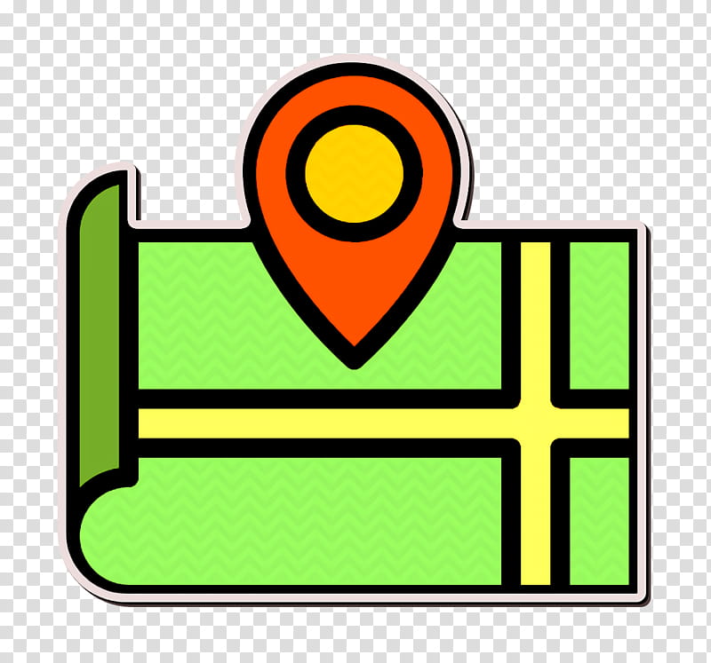 Maps and location icon Navigation Map icon Map icon, Yellow, Line, Symbol, Square, Rectangle transparent background PNG clipart