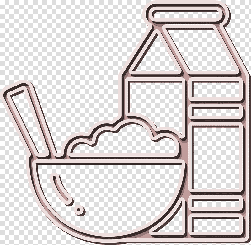 Breakfast icon Morning Routine icon Cereal icon, Cartoon M, Service, Terrace, Text, Wifi, Material transparent background PNG clipart