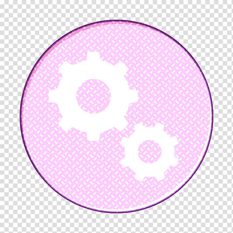 Gear icon Project management icon, Violet, Circle, Symbol, Meter, Lavender, Mathematics transparent background PNG clipart