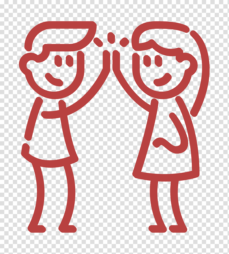 High five icon Friendship icon, User transparent background PNG clipart