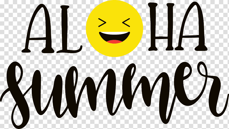 Aloha summer emoji summer, Summer
, Smiley, Logo, Emoticon, Yellow, Happiness transparent background PNG clipart