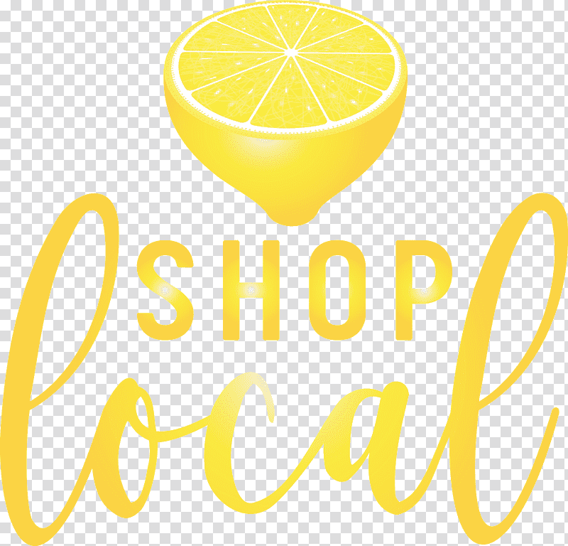 citric acid logo lemon font yellow, Shop Local, Watercolor, Paint, Wet Ink, Meter, Fruit transparent background PNG clipart