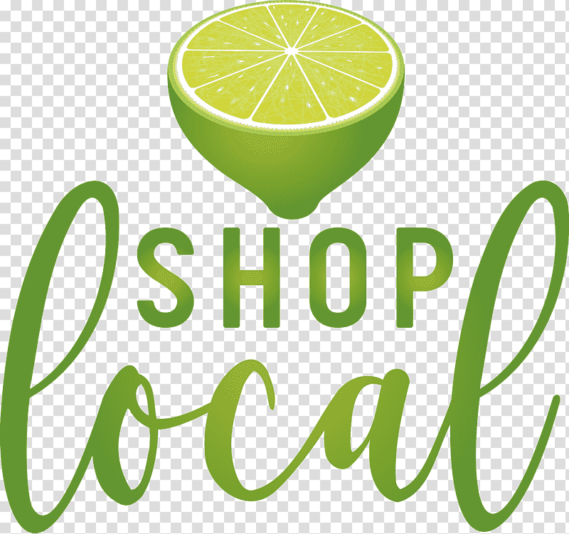 SHOP LOCAL, Lime, Logo, Lemon, Green, Fruit, Line transparent background PNG clipart