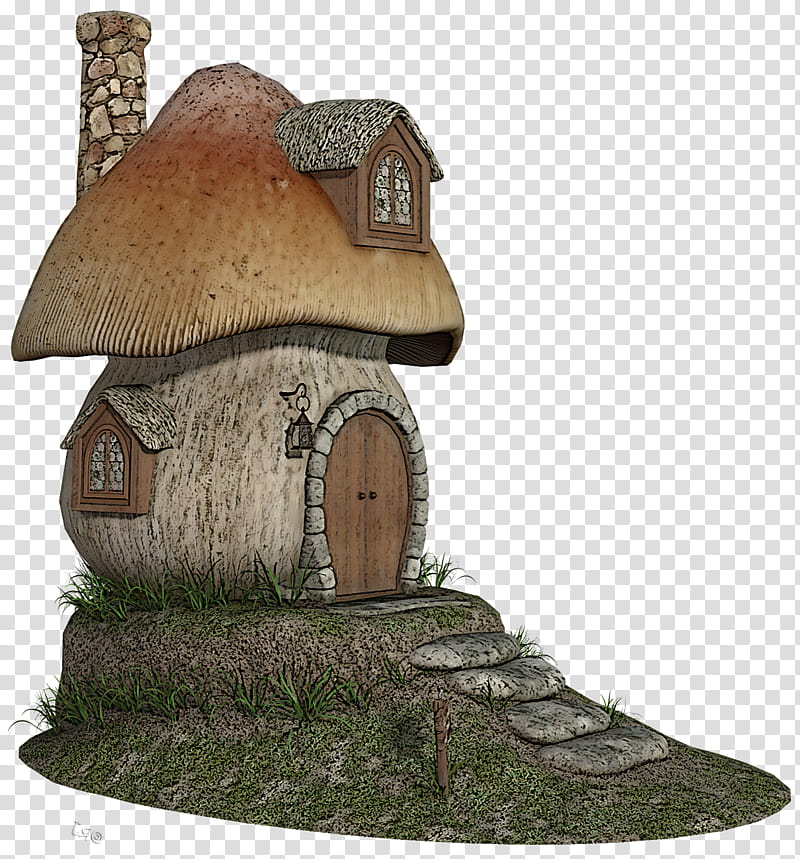 cottage house tree roof hut, Birdhouse transparent background PNG clipart