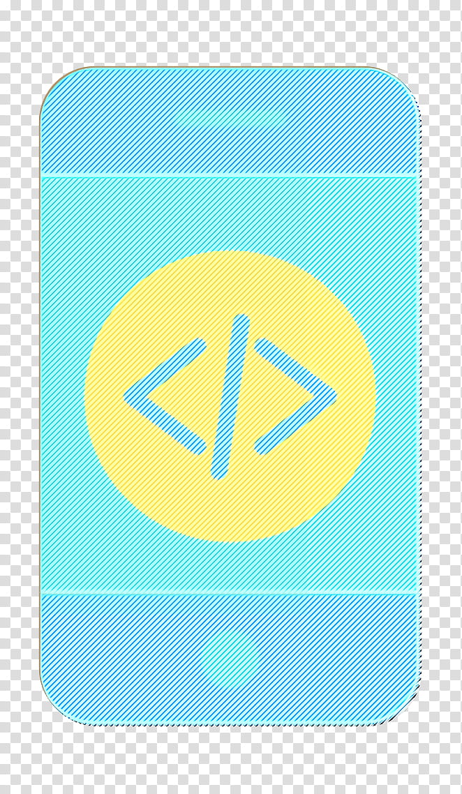 Coding icon Software developer icon Code icon, Aqua, Turquoise, Yellow, Green, Teal, Line, Electric Blue transparent background PNG clipart