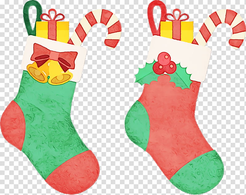 Christmas ing, Watercolor, Paint, Wet Ink, Christmas ing, Sock, Christmas Ornament, Shoe transparent background PNG clipart