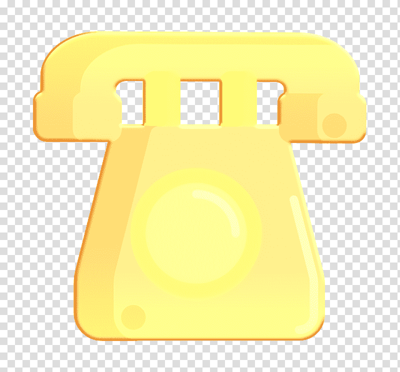 Landline icon Communication & Media icon Phone icon, Symbol, Rectangle, Chemical Symbol, Yellow, Meter, Geometry transparent background PNG clipart