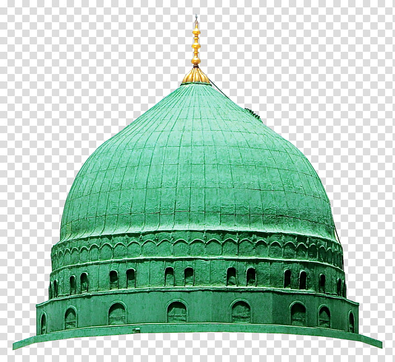 Islamic art, AlMasjid AnNabawi, Green Dome, Masjid Alharam, Masjed Quba, Dome Of The Rock, Temple Mount, Faisal Mosque transparent background PNG clipart