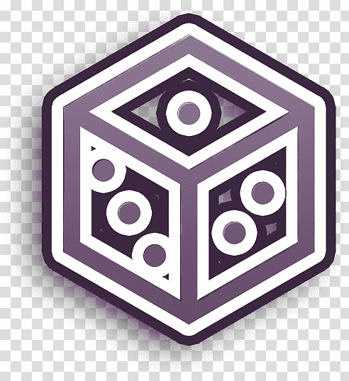 Dice icon Nerd icon, Logo, Line Art, 3D Computer Graphics, Symbol, Text transparent background PNG clipart