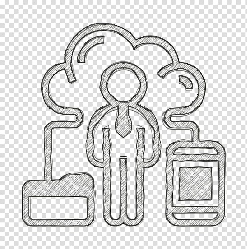 Computing icon Cloud Service icon, Line Art, Drawing, Cartoon, M02csf, Angle, Text, Hm transparent background PNG clipart