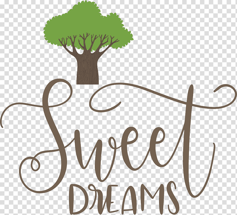 Sweet Dreams Dream, Logo, Calligraphy, Meter, Flower, Tree, Biology transparent background PNG clipart