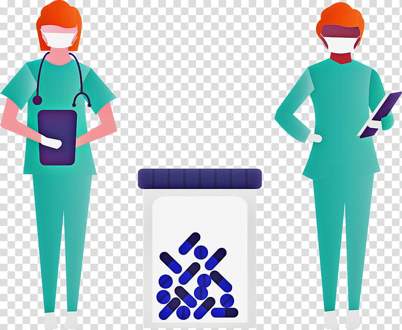 Nurse International Nurses Day Medical Worker Day, Job, Electric Blue transparent background PNG clipart