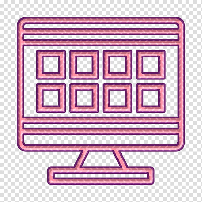 Grid icon Art and design icon Cartoonist icon, Line, Rectangle, Square transparent background PNG clipart