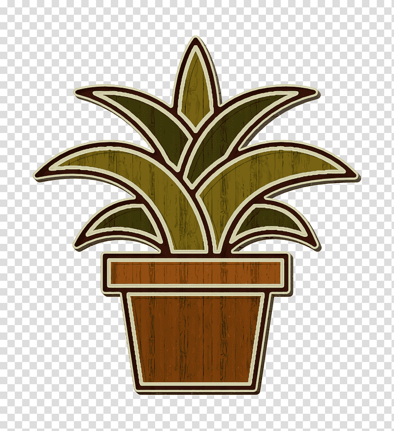 Plant icon Linear Gardening Elements icon, Leaf, Flowerpot, Tree, Biology, Plant Structure, Science transparent background PNG clipart