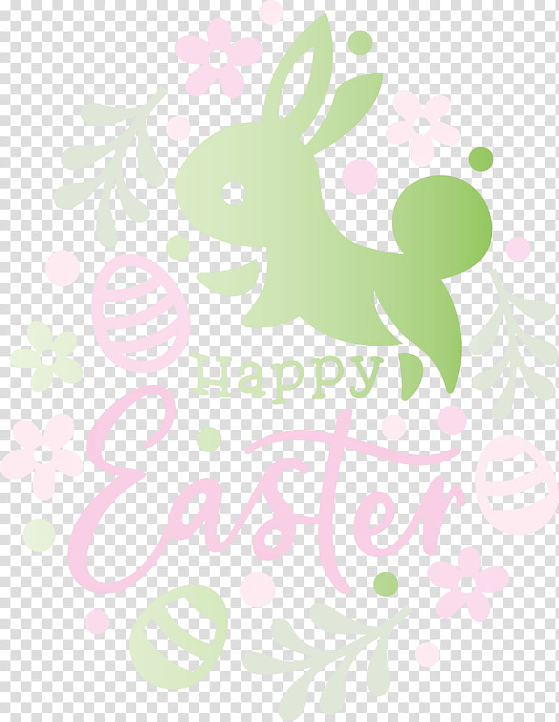 Happy Easter, Pink, Rabbit, Easter Bunny, Rabbits And Hares, Branch transparent background PNG clipart