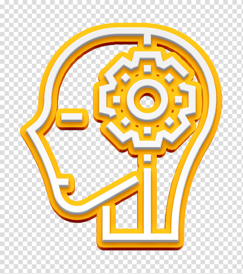 Artificial intelligence icon Artificial Intelligence icon AI icon, Symbol, Chemical Symbol, Yellow, Meter, Line, Behavior transparent background PNG clipart