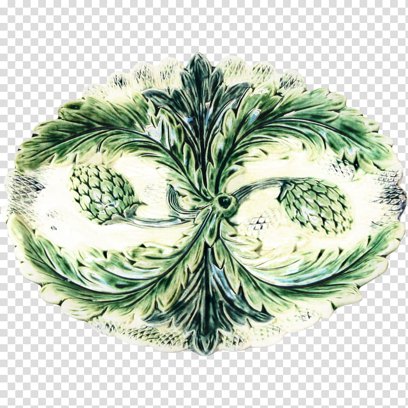 Green Leaf, Platter, Plate, Food, Dish, Artichoke, Motif, Asparagus transparent background PNG clipart