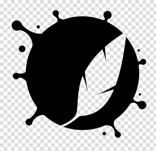 font leaf logo black-and-white circle, Blackandwhite, Stencil transparent background PNG clipart