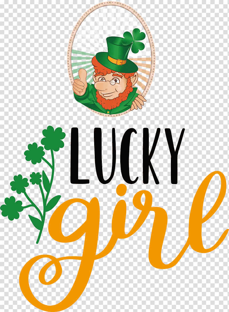 Lucky girl Patricks Day Saint Patrick, Tshirt, Clothing, Spreadshirt, Company 3, Retail transparent background PNG clipart