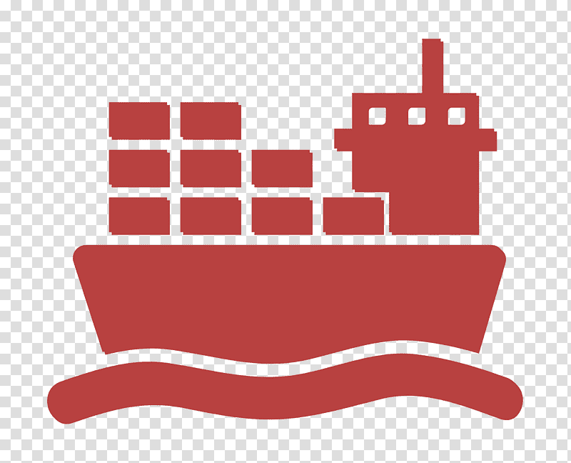 transport icon Ship icon Ship with cargo on sea icon, Logistics Icon, Freight Transport, Cargo Ship, Maritime Transport, Intermodal Container, Pictogram transparent background PNG clipart