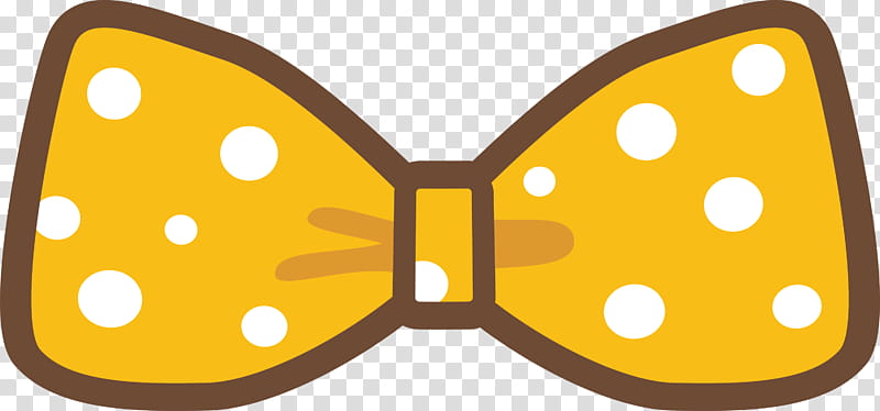 Decoration Ribbon Cute Ribbon, Yellow, Bow Tie, Orange, Butterfly, Polka Dot transparent background PNG clipart