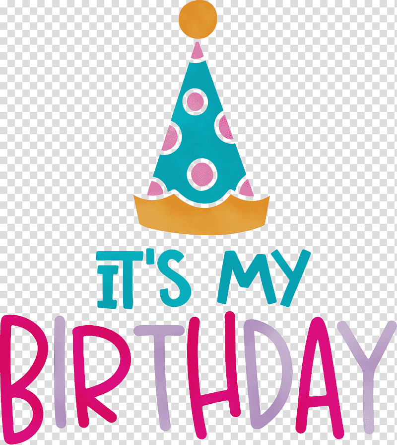 Party hat, Birthday
, My Birthday, Watercolor, Paint, Wet Ink, Christmas Tree transparent background PNG clipart