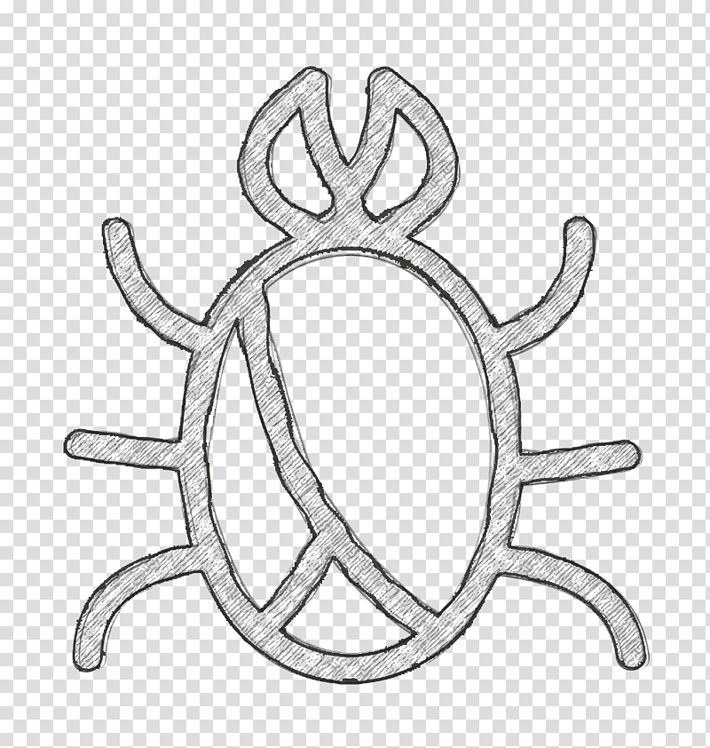 signs icon Bug icon Bug hand drawn symbol icon, Hand Drawn Icon, Line Art, Black And White
, Meter, Chemical Symbol, Jewellery transparent background PNG clipart