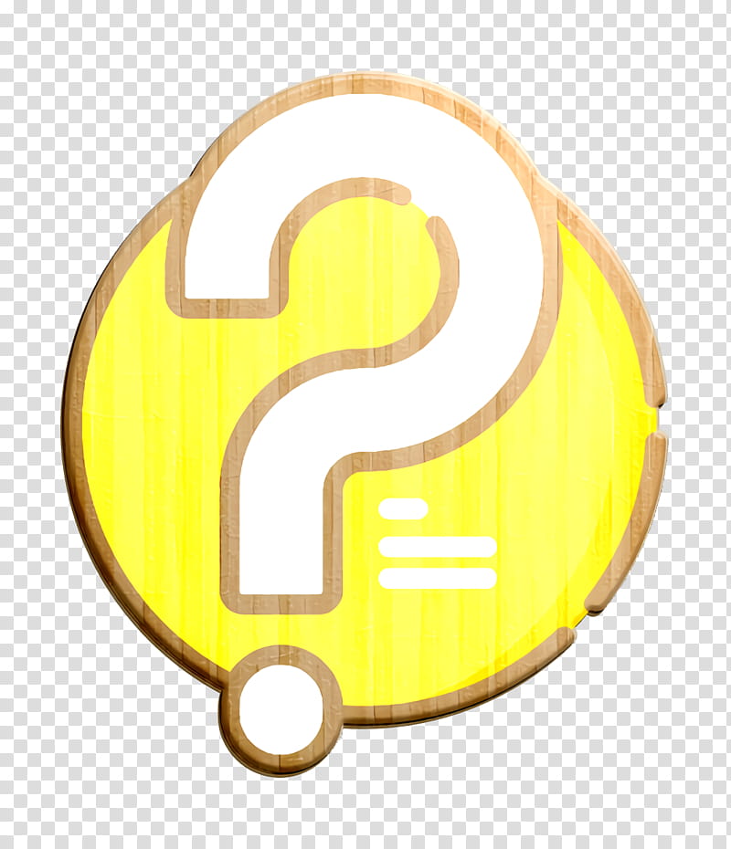 Ask icon Question icon Social media icon, Logo, Yellow, Computer, Meter transparent background PNG clipart