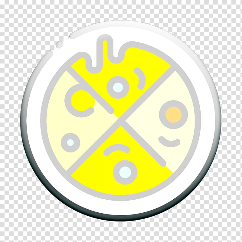 Fast Food icon Pizza icon, Circle, Yellow, Meter, Mathematics, Analytic Trigonometry And Conic Sections, Precalculus transparent background PNG clipart