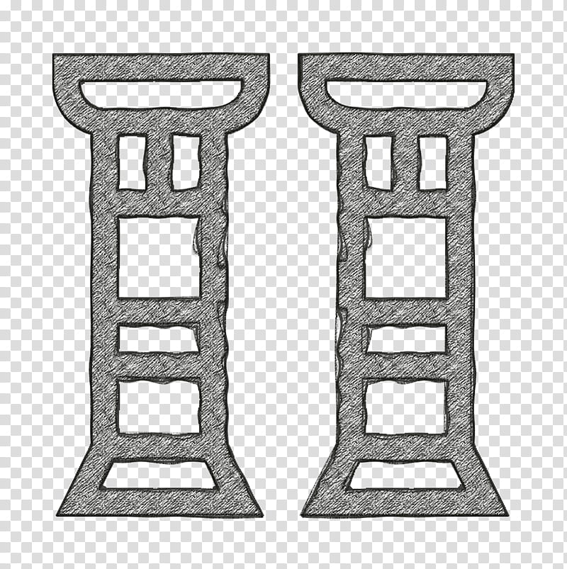 Egypt icon Pillar icon Column icon, Angle, Line, Meter transparent background PNG clipart