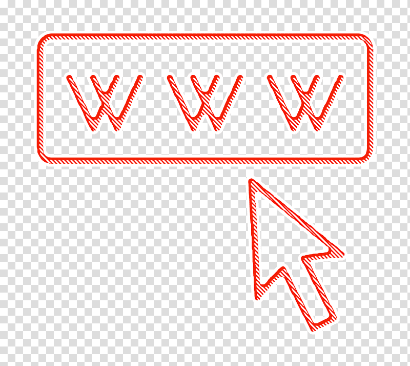 Marketing icon World wide web icon Www icon, Logo, Line, Triangle, Sign, Meter, Number transparent background PNG clipart