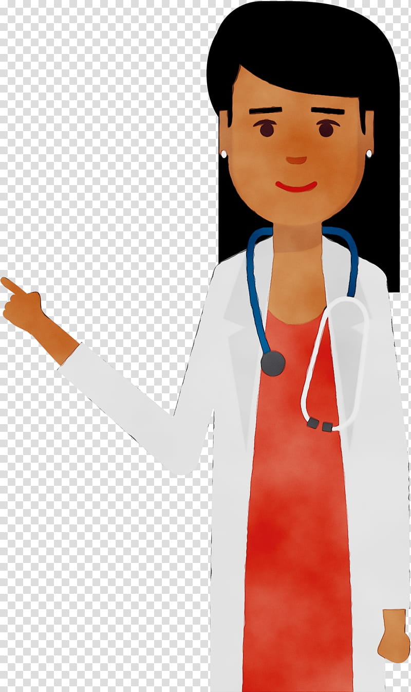 health nursing health care health professional, Watercolor, Paint, Wet Ink, Cartoon, Medical Animation, Black Hair transparent background PNG clipart