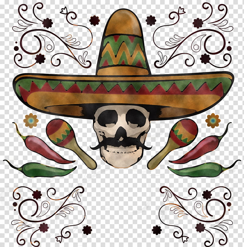 Skull art, Day Of The Dead, Cinco De Mayo, Modern Art, Painting, Mexican Art, Calavera, Visual Arts transparent background PNG clipart
