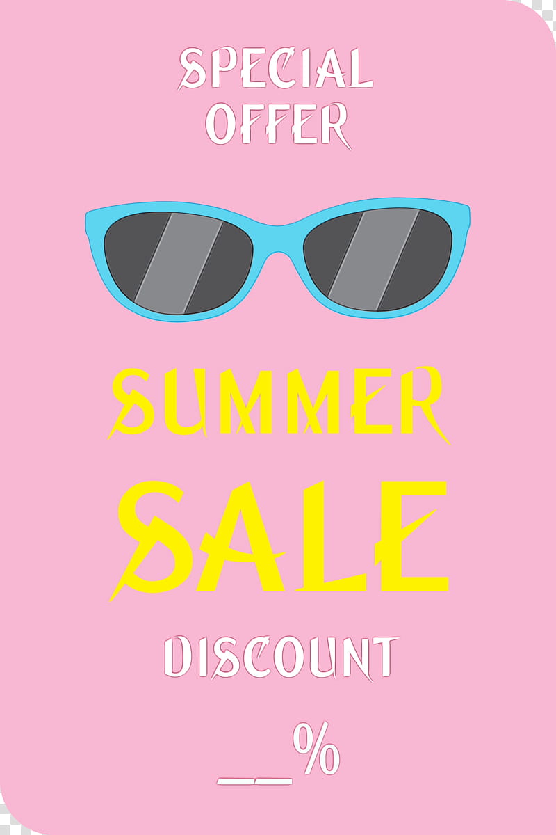 Glasses, Summer Sale, Summer Savings, Watercolor, Paint, Wet Ink, Logo, Sunglasses transparent background PNG clipart