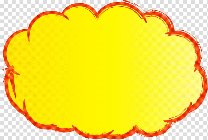 thought bubble Speech balloon, Yellow, Heart transparent background PNG clipart