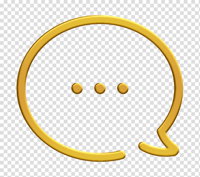 multimedia icon Chat icon Interface Icon Assets icon, Speech Bubble Icon, Smiley, Emoticon, Yellow, Meter, Line transparent background PNG clipart