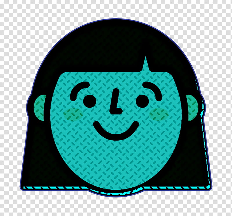 Girl icon Woman icon Happy People icon, Smiley, Pads, Zou Lu De Nu Hai, Mop transparent background PNG clipart