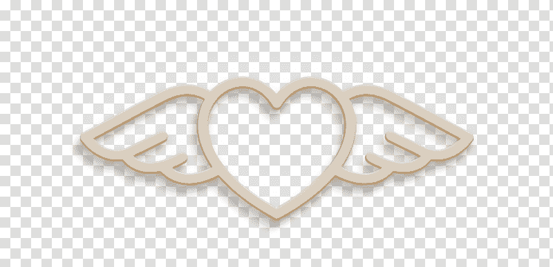 shapes icon Tattoo icon Saint Valentine Lineal icon, Heart With Wings Icon, Silver, Meter, Jewellery, Human Body transparent background PNG clipart