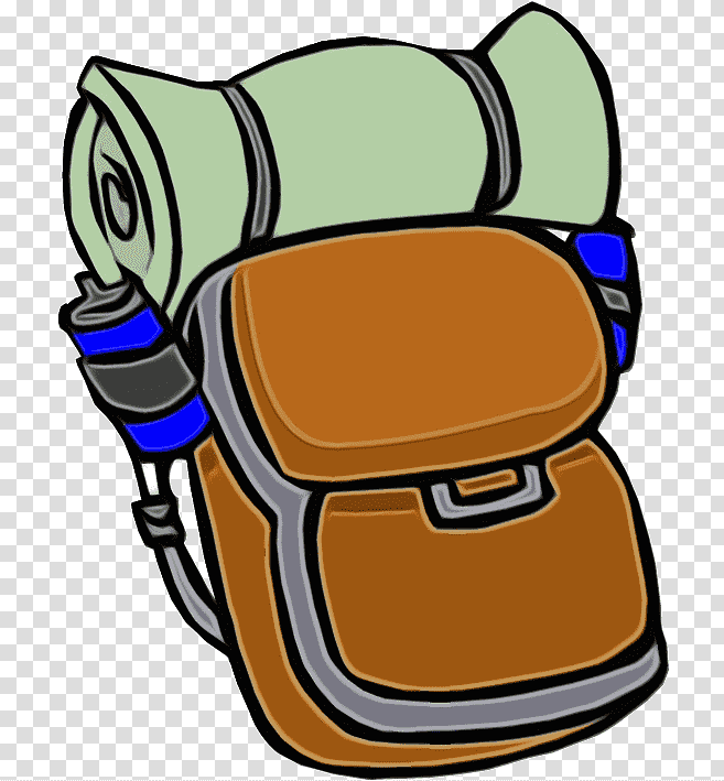 hiking backpack camping backpacking backpacking, Watercolor, Paint, Wet Ink, Club Penguin, Hammock Camping transparent background PNG clipart