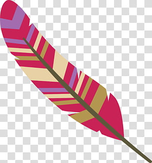 Feather, Cartoon Feather, Watercolor Feather, Vintage Feather, Line, Magenta Telekom transparent background PNG clipart thumbnail