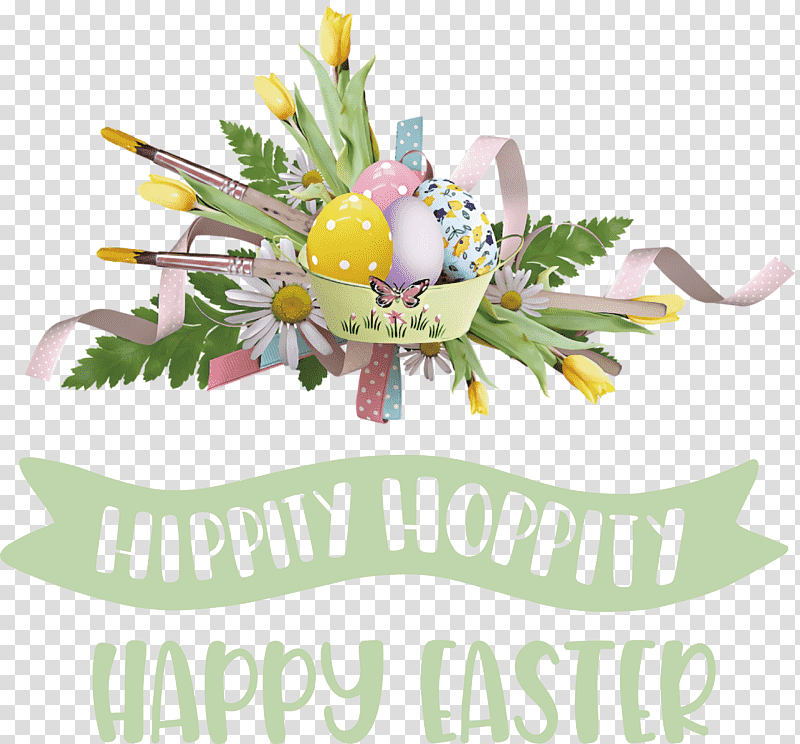 Hippity Hoppity Happy Easter, Easter Bunny, Easter Egg, Holiday, Religious Festival, Passion Of Jesus, Scrapbooking transparent background PNG clipart