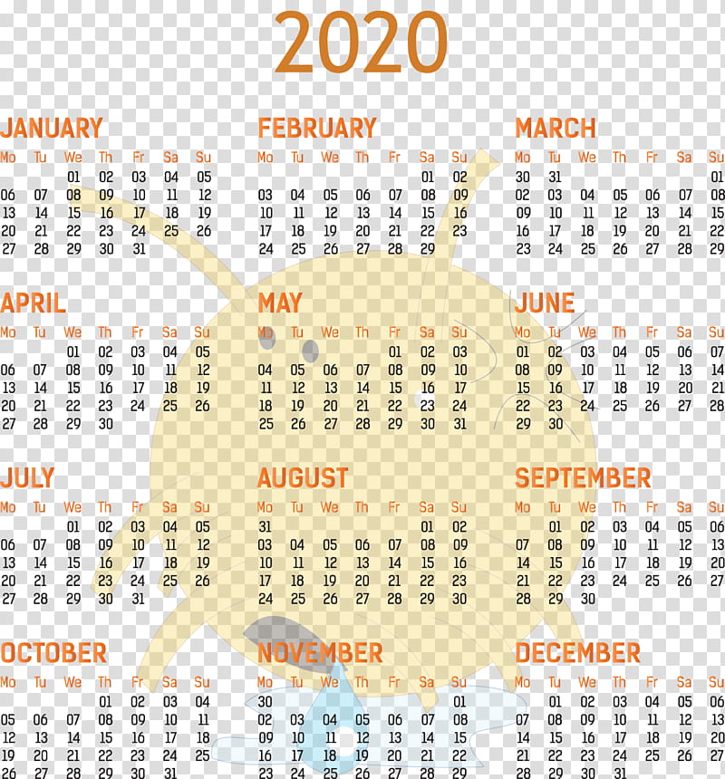 2020 yearly calendar Printable 2020 Yearly Calendar Template Full Year Calendar 2020, Contemplation, Text, Poster, Painting, Calendar System, J K Rowling transparent background PNG clipart