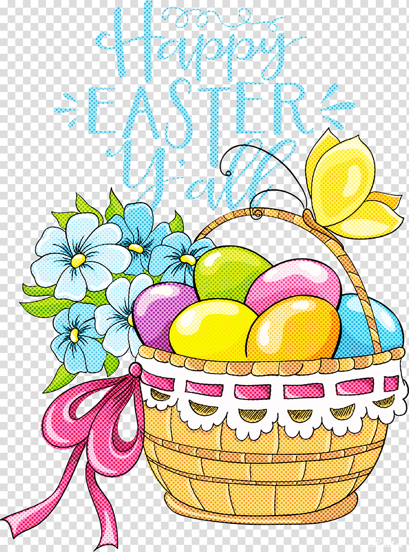 Happy Easter Easter Sunday Easter, Easter
, Cartoon, Basket, Drawing, Easter Basket, Cat transparent background PNG clipart