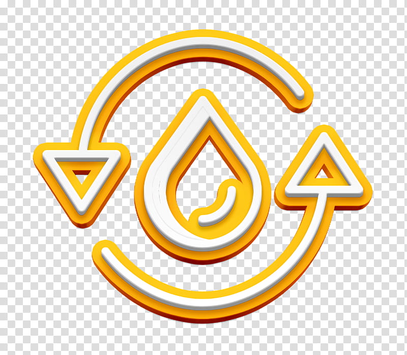 Water icon Water cycle icon, Logo, Yellow, Line, Meter, Number, Mathematics, Geometry transparent background PNG clipart