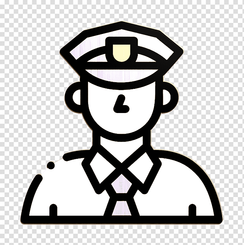 Law and Justice icon Cop icon, Avatar, Flat Design transparent background PNG clipart