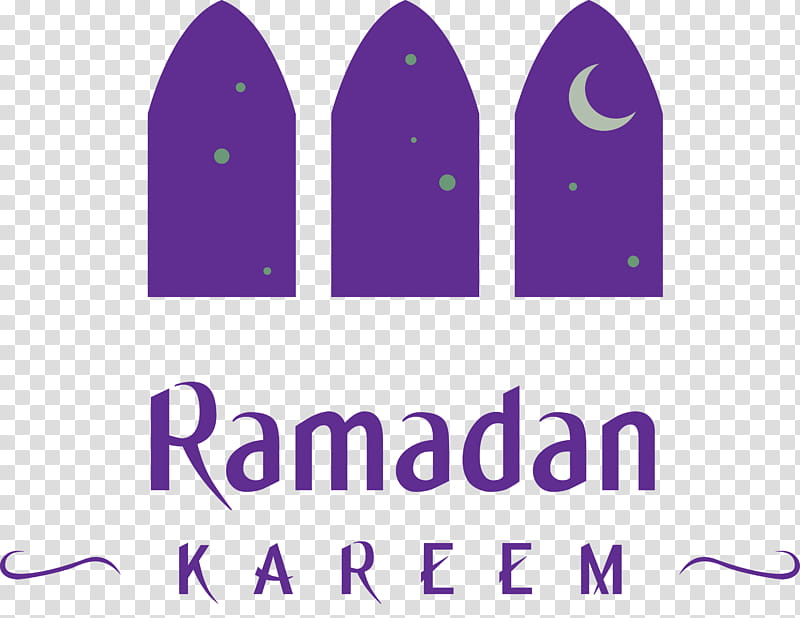 Ramadan Mubarak Ramadan Kareem, Purple, Violet, Text, Logo transparent background PNG clipart