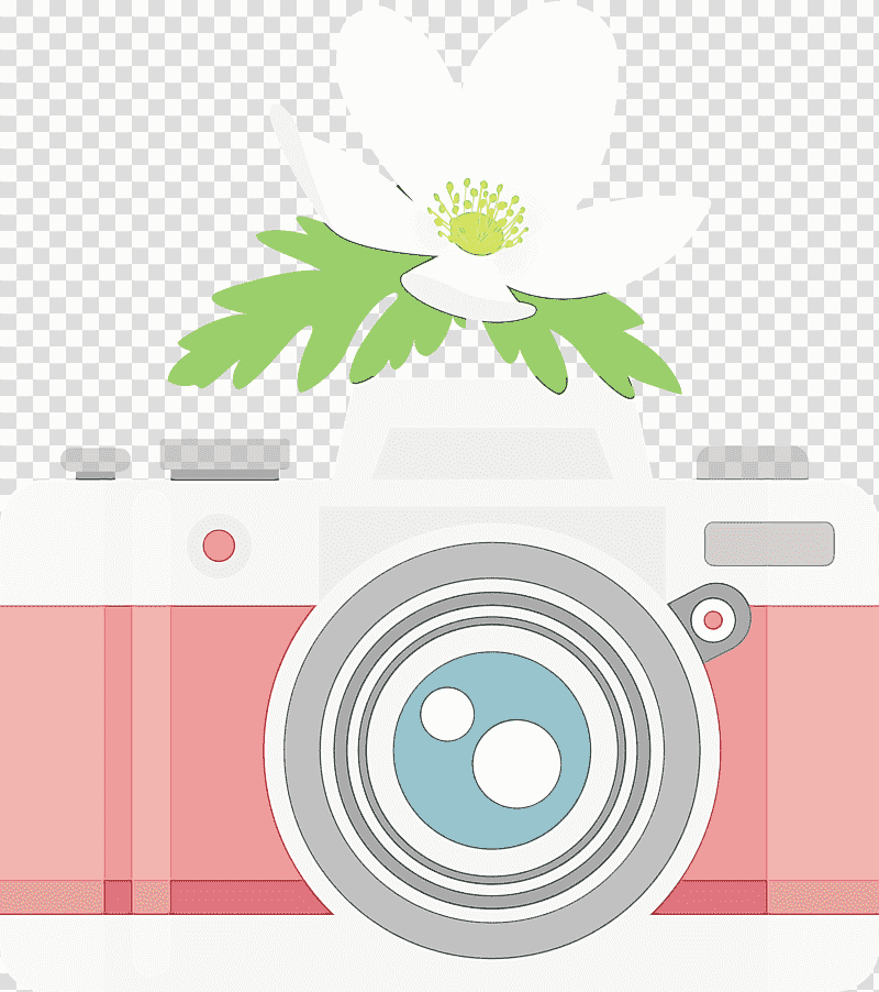 logo cartoon circle green meter, Camera, Flower, Watercolor, Paint, Wet Ink, Precalculus transparent background PNG clipart