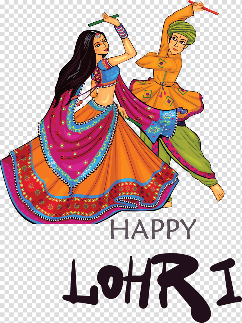 Happy Lohri, Dandiya Raas, Garba, Folk Dance, Painting, Festival, Rangoli transparent background PNG clipart