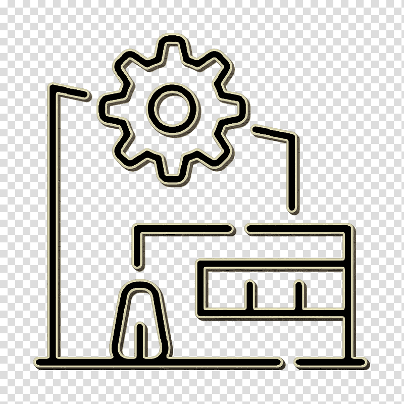 Manufacturing plant icon Power plant icon Manufacturing icon, Pictogram, Web Button, Symbol, Window transparent background PNG clipart